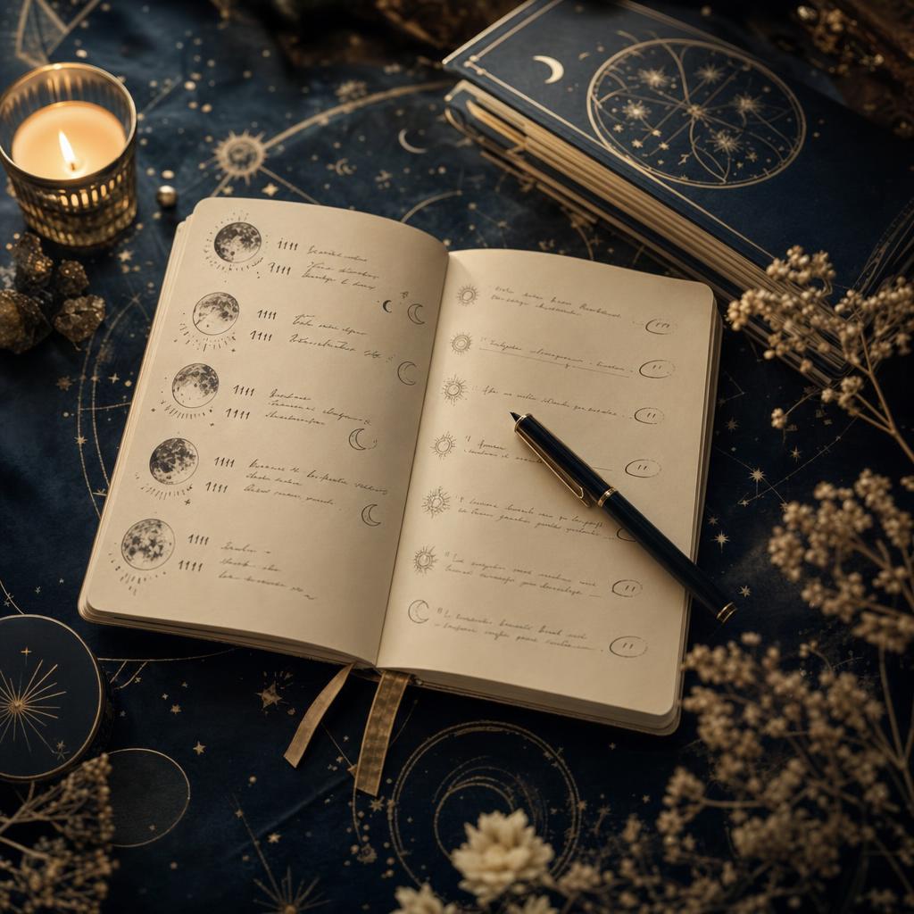 Carnet avec des heures notées à la main